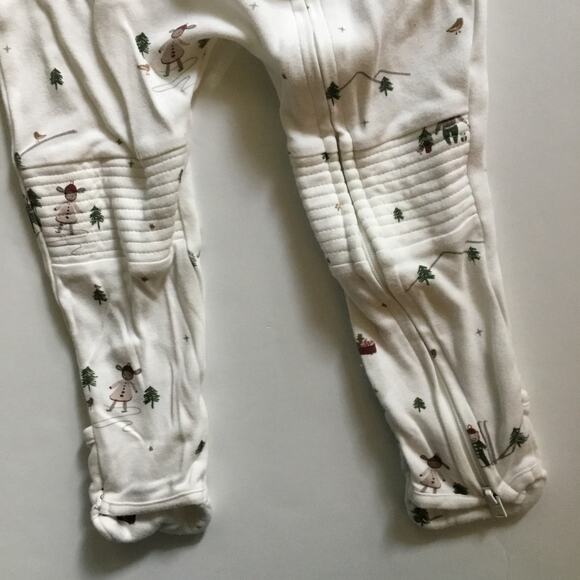 Goumi winter wonderland zipper footies - Picture 3 of 7